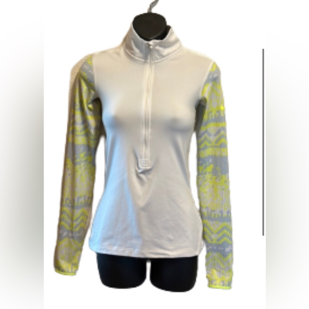 Nike Pro Ladies XS Dri Fit 3/4 zip up with thumb hole long sleeves